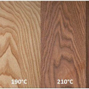 Změny barvy dřeva při působení vysoké teploty a možnosti jejich využití 